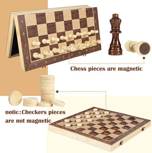 Ropoda Magnetic Chess Set, 15"