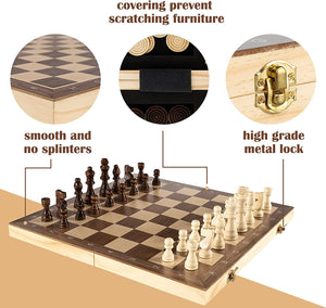 Ropoda Magnetic Chess Set, 15"