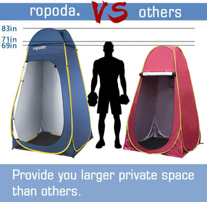 Ropoda Pop Up Tent 83inches x 48inches x 48inches, Upgrade Privacy Tent-Gray