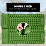 Load image into Gallery viewer, Ropoda Extra Thickness 3.9&#39;&#39; Inflatable Sleeping Pad for Camping with Pillow, Built-in Foot Pump, 77&#39;&#39;*27&#39;&#39; Sleeping Mat with Carry Bag, Ultralight &amp; Compact Camping Mattress for Hiking, Camping
