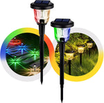 Load image into Gallery viewer, GIGALUMI Solar Outdoor Lights-Color Changing&amp;Warm White (Set of 2 or 6)
