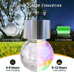 Load image into Gallery viewer, GIGALUMI Solar Hanging Lights for Christmas Decoration-Cracked Glass Solar Lights Outdoor Waterproof for Garden, Yard, Fence, Tree
