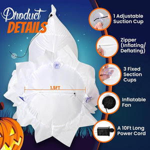 GIGALUMI 3 FT Halloween Inflatable Ghost