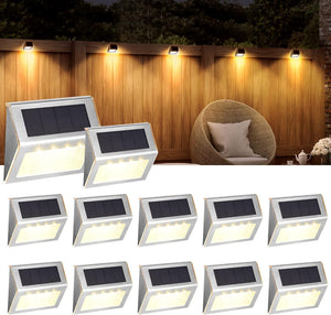 Solpex Solar Step Lights - Cold White (Set of 12)