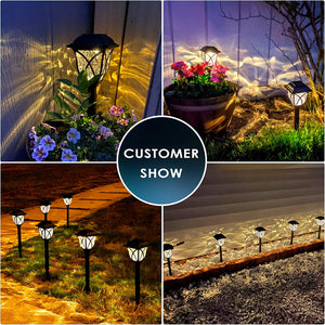 GIGALUMI Solar Decorative Pathway Lights– Warm White (Set of 6)