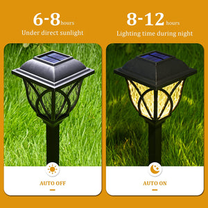 GIGALUMI Solar Decorative Pathway Lights– Warm White (Set of 6)