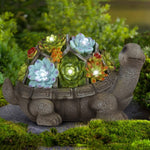 Load image into Gallery viewer, Gigalumi solar garden turtle figurine
