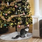 Load image into Gallery viewer, Christmas Tree Skirts White Faux Fur Tree Mat (Medium or Large)
