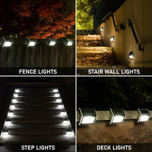 Solpex Solar Step Lights - Cold White (Set of 12)