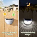 Load image into Gallery viewer, GIGALUMI Solar Fence Lights Quarter Circle Shape (Set of 4 or 8)
