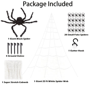 Gigalumi Halloween Decoration 23FT Giant Spider Web