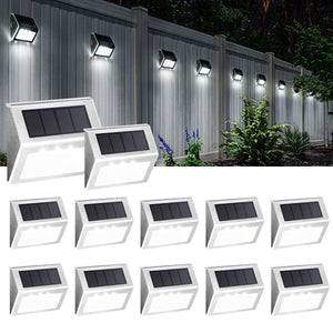 Solpex Solar Step Lights - Cold White (Set of 12)