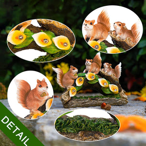 GIGALUMI Solar Garden Squirrel Figurine（Set of 1）