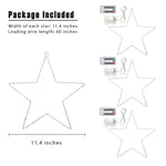 Load image into Gallery viewer, Gigalumi Christmas Window Star Lights Warm White(Set of 3)
