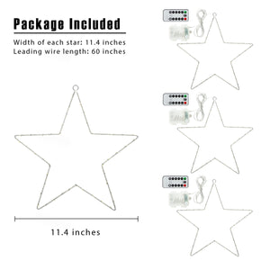 Gigalumi Christmas Window Star Lights Warm White(Set of 3)