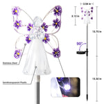 Load image into Gallery viewer, GIGALUMI Solar Angel Garden Stake Lights (Set of 2)
