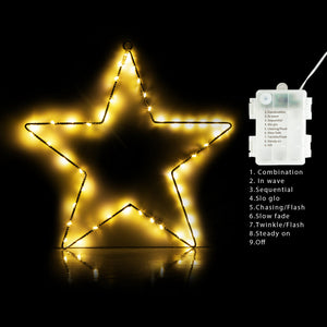 Gigalumi Christmas Window Star Lights Warm White(Set of 3)