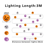 Load image into Gallery viewer, Tisejoy Halloween Lights Outdoor 21 LED Halloween String Lights
