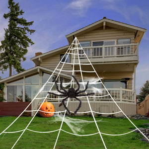 Gigalumi Halloween Decoration 23FT Giant Spider Web