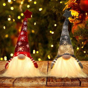 Gigalumi Lighted Christmas Gnome Santa (Set of 2)