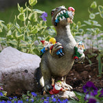 Load image into Gallery viewer, Sowsun Dinosaur Eating Gnomes Garden Art
