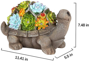 Gigalumi Solar Garden Turtle Figurine（Set of 1）