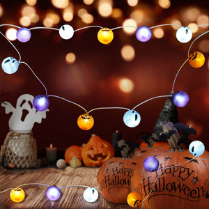 Tisejoy Halloween Lights Outdoor 21 LED Halloween String Lights