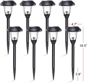 Gigalumi Solar Garden Lights with Flower Lighting Effect (Set of 8)