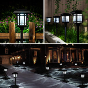 Bright Solar Pathway Lights– Cold White (Set of 8)