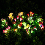 Load image into Gallery viewer, GIGAUMI Solar Lily Flower Lights Outdoor with Multi-Color Changing LED
