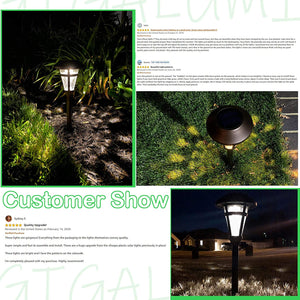 Gigalumi Solar Bronze Finished Garden Lights-Warm White (Set of 6)