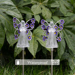 Load image into Gallery viewer, GIGALUMI Solar Angel Garden Stake Lights (Set of 2)
