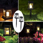 Load image into Gallery viewer, Gigalumi Solar Hanging Lantern Outdoor, Candle Effect Light with Stick - Warm White (Set of 8)
