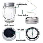 Load image into Gallery viewer, GIGALUMI Solar Mason Jar Hanging Lights (Set of 6)
