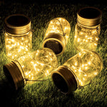 Load image into Gallery viewer, Gigalumi solar mason hanging jar lights
