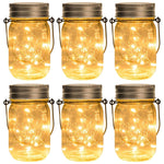 Load image into Gallery viewer, GIGALUMI Solar Mason Jar Hanging Lights (Set of 6)
