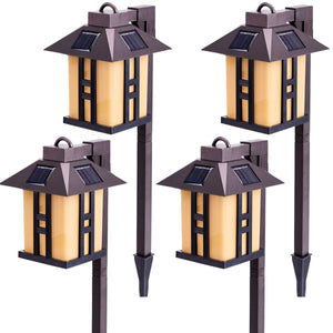 Gigalumi Classic Lantern Style Solar Landscape Lighting (Set of 2 or 4)