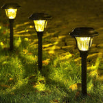 Load image into Gallery viewer, Gigalumi Stylish Solar Garden Lights with Glass like Shade (Set of 6)
