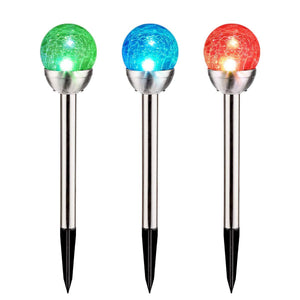 Gigalumi Solar Ball Shape Garden Lights (Set of 3)