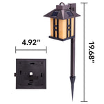 Load image into Gallery viewer, Gigalumi Classic Lantern Style Solar Landscape Lighting (Set of 2 or 4)
