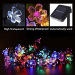 Load image into Gallery viewer, GIGALUMI 23 Feet 50 LEDs Solar Flower and Fairy Lights– Multi-Color (Set of 2)
