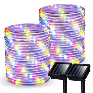 Gigalumi Solar Rope String Lights for Party Christmas Decorations (Set of 2)