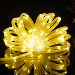 Gigalumi warm white solar rope string lights