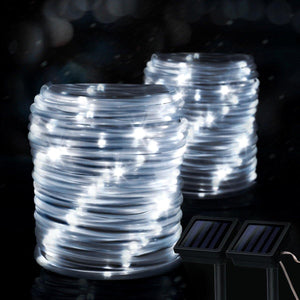 Gigalumi Solar Rope String Lights for Party Christmas Decorations (Set of 2)