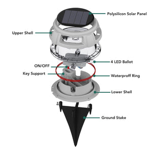 Gigalumi Solar Landscape and Deck Lights (Set of 8)