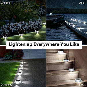 Gigalumi Solar Landscape and Deck Lights (Set of 8)