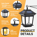 Load image into Gallery viewer, Solpex Solar Lanterns Outdoor Wall Sconce Lights- Warm White (Set of 2)
