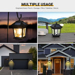 Load image into Gallery viewer, Solpex Solar Lanterns Outdoor Wall Sconce Lights- Warm White (Set of 2)
