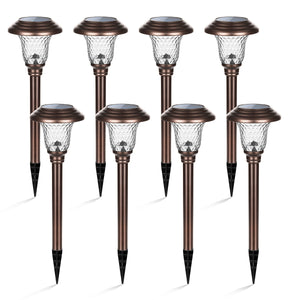 Gigalumi Solar Garden Lights with Flower Lighting Effect (Set of 8)