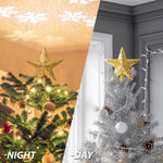 Load image into Gallery viewer, Solpex Christmas Tree Topper Lighted with Star Rotating Snowflake Projector
